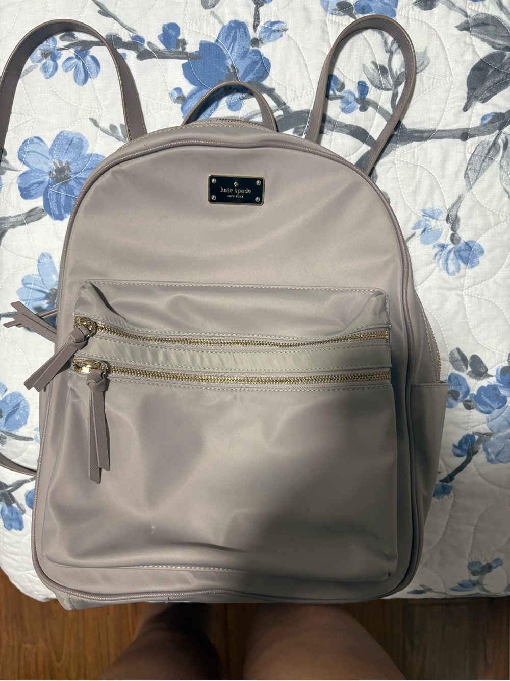 Kate Spade Taupe Backpack